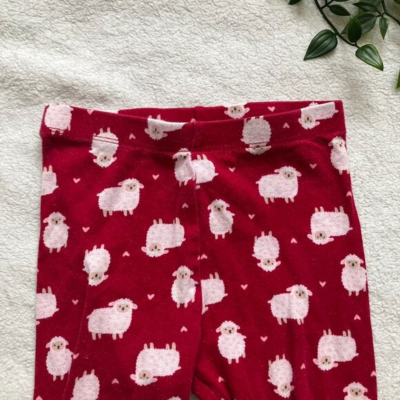Wonder Nation Toddler Pajamas 24M | Pink Sheep Print GUC with Light Staining - Picture 11 of 16